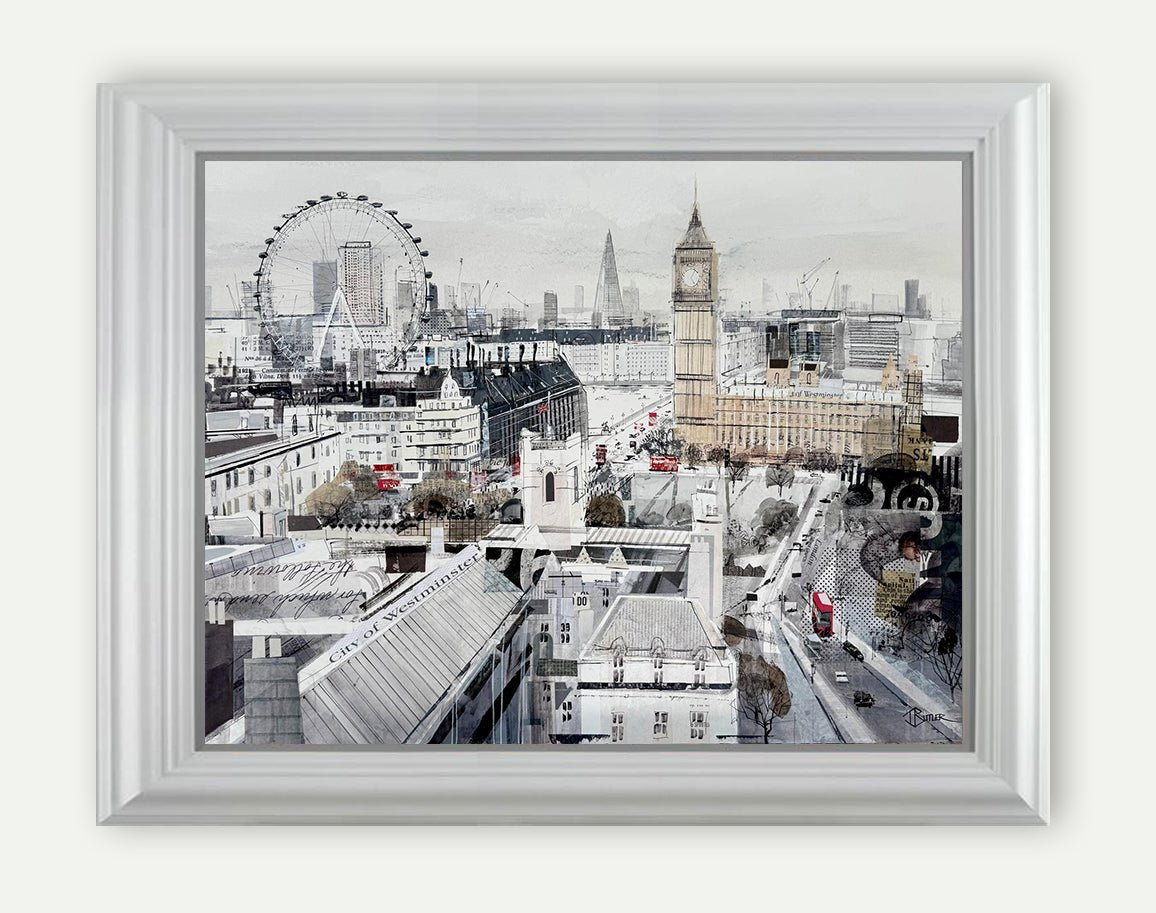 Parliament Square, Deluxe Paper Study - Tom Butler Artist