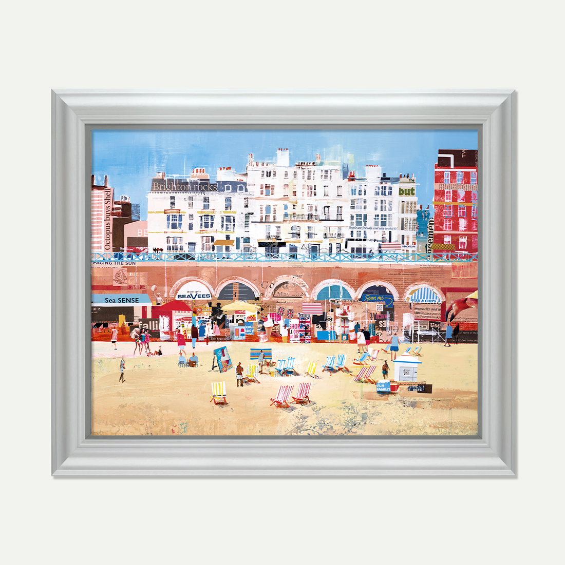 Tom Butler Artist Brighton Rocks signed print 
