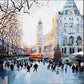 Festive Skaters, Natural History Museum - Tom Butler Artist