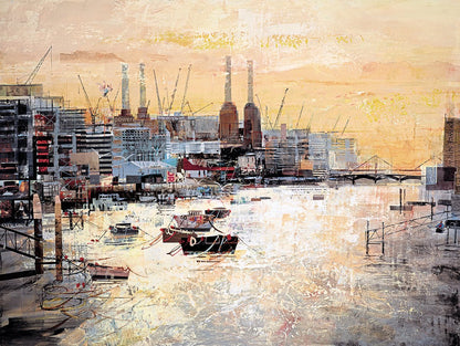 Low Tide, Battersea - Tom Butler Artist