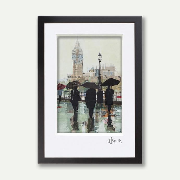 Southbank Reflections, A3 Framed - Tom Butler Artist