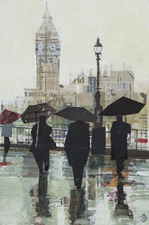 Southbank Reflections, A3 Mounted - Tom Butler Artist