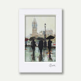 Southbank Reflections, A3 Mounted - Tom Butler Artist